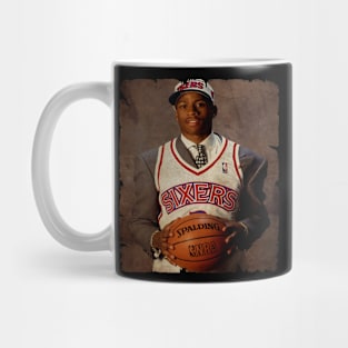 Young Allen Iverson in Sixers Vintage Mug